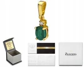 zlota-zawieszka-z-brylantem-i-szmaragdem-585