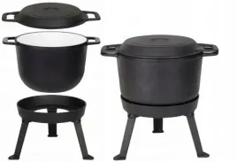 kociolek-mysliwski-10-l-emaliowany-garnek-na-ognisko-patelnia-grill-emalia