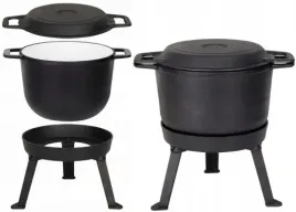 kociolek-mysliwski-8-l-emaliowany-garnek-na-ognisko-patelnia-grill-emalia