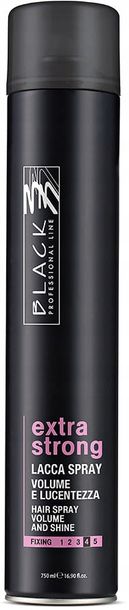 Zdjęcia - Stylizacja włosów Extra ﻿BLACK  STRONG LAKIER DO KAŻDEGO RODZAJU WŁOSÓW BARDZO MOCNY 750ML 