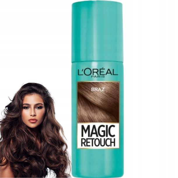 Zdjęcia - Farba do włosów MAGIC ﻿L'OREAL PARIS  Retouch spray do retuszu odrostów Brąz 75ml 