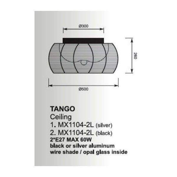 Nowoczesna Lampa Sufitowa LED Ready Zumaline TANGO ERLI Pl