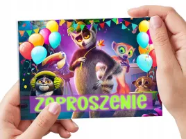 zaproszenie-krol-julian-moris-pingwiny-na-urodziny-dziecka-koperta-gratis