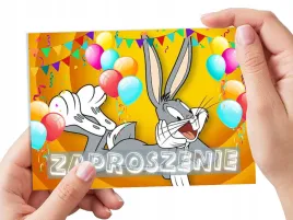 zaproszenie-krolik-bugs-na-urodziny-dziecka-koperta-gratis