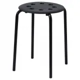 ikea-marius-stolek-taboret-czarny