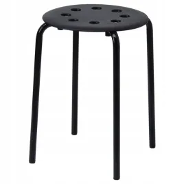 ikea-marius-stolek-taboret-czarny
