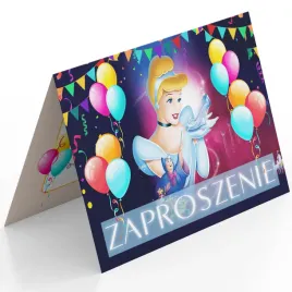 zaproszenie-kopciuszek-na-urodziny-dziecka-koperta-gratis