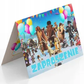 zaproszenie-epoka-lodowcowa-wiewior-na-urodziny-dziecka-koperta-gratis