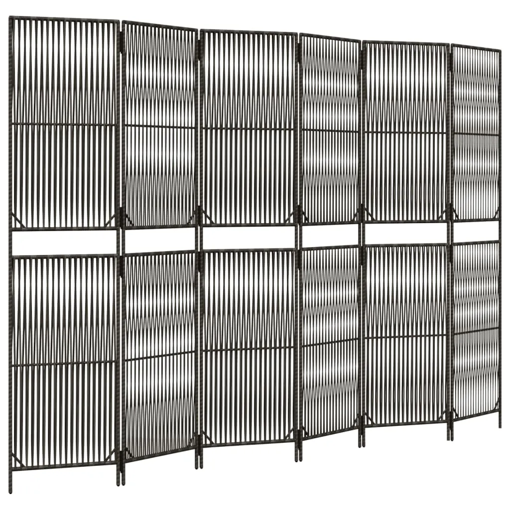parawan-6-panelowy-szary-polirattan