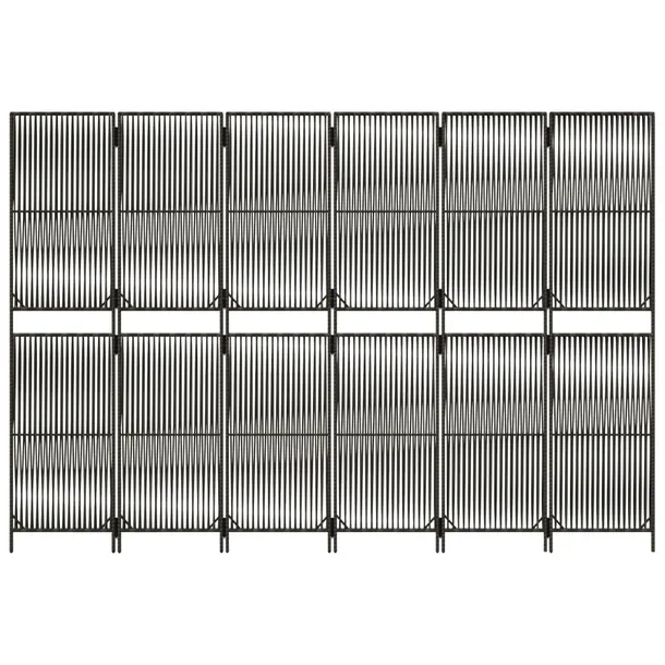 parawan-6-panelowy-szary-polirattan-waga-z-opakowaniem-15-2-kg