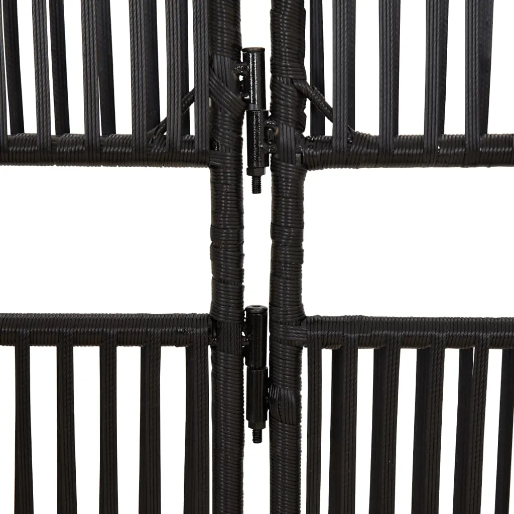 parawan-6-panelowy-czarny-polirattan-stan-nowy