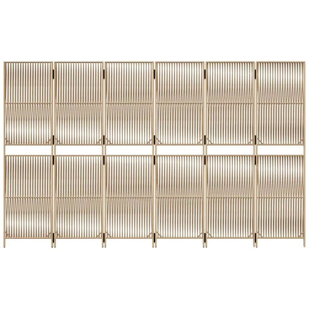 parawan-6-panelowy-bezowy-polirattan-stan-nowy