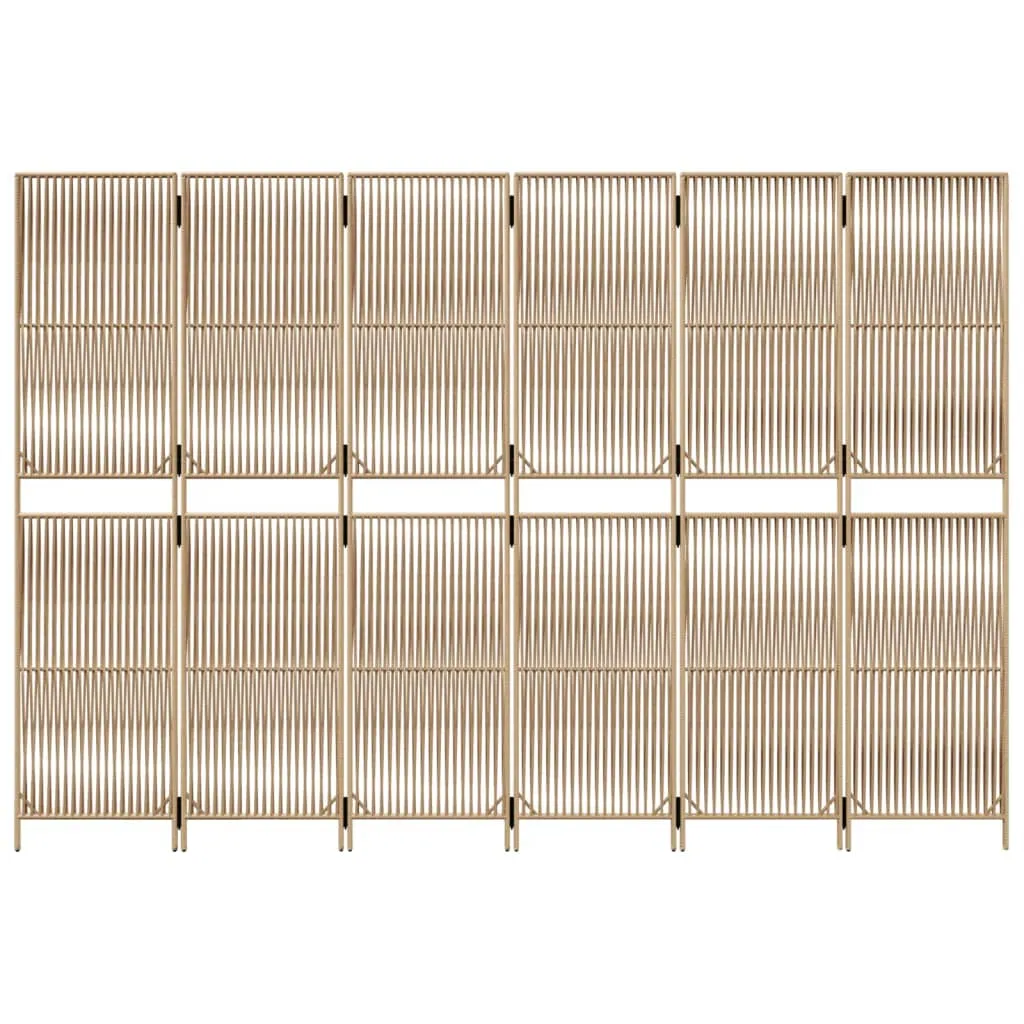 parawan-6-panelowy-bezowy-polirattan-stan-nowy