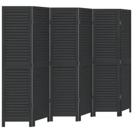parawan-pokojowy-6-panelowy-czarny-lite-drewno-paulowni