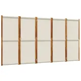 parawan-5-panelowy-jasnoszary-350x180-cm