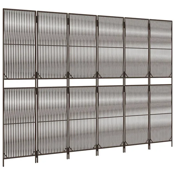 parawan-6-panelowy-brazowy-polirattan-szerokosc-parawanu-1-cm