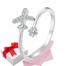 pierscionek-srebro-regulowany-samolot-s925-pudelko