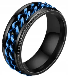 czarny-pierscien-sygnet-lancuch-punk-stal