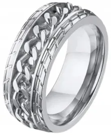 srebrny-pierscien-sygnet-lancuch-punk-stal