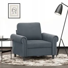 fotel-ciemnoszary-60-cm-obity-aksamitem