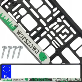 ramka-pod-tablice-rejestracyjna-4d-travel-warszawa-warsaw-wkrety