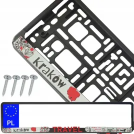 ramka-pod-tablice-rejestracyjna-4d-travel-krakow-wkrety