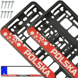 ramki-pod-tablice-rejestracyjna-4d-travel-polska-zest-2-szt-8-szt-wkretow