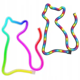 neon-na-sciane-led-kot-kolorowy-kotek-rgb-bluetooth-aplikacja-usb-pilot