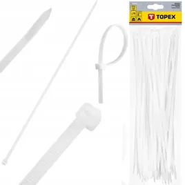 topex-75x-opaski-zaciskowe-biale-trytka-trytytka-48-x-370mm-44e981
