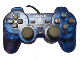 プレイステーション2 ORYGINALNY PAD SONY PS2 DUALSHOCK 2 CLEAR BLUE TRANSPARENT