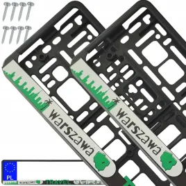 ramki-pod-tablice-rejestracyjna-4d-travel-warszawa-zest-2-szt-8-wkretow