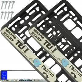 ramki-pod-tablice-rejestracyjna-4d-travel-poznan-zest-2-szt-8-szt-wkretow