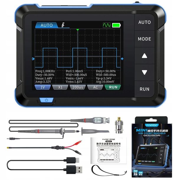 Urządzenie pomiarowe cyfrowy oscyloskop przenośny FNIRSI DSO-153 + P6100