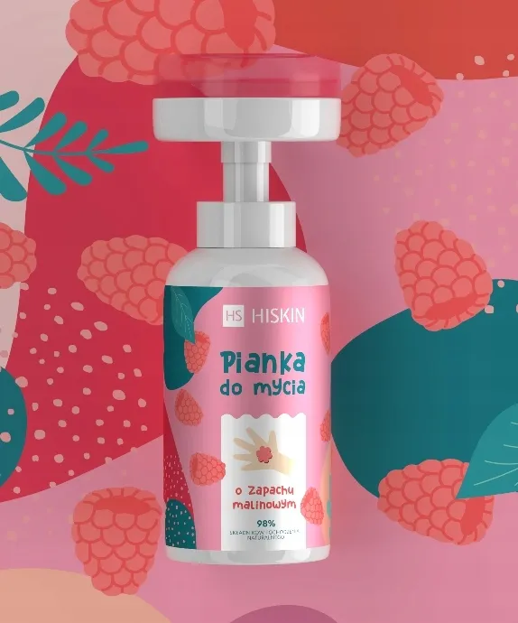 hiskin-for-kids-pianka-do-mycia-malina-300ml
