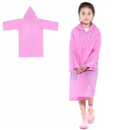 dzieciecy-plaszcz-przeciwdeszczowy-dla-dzieci-rozowy-z-kapturem-onesize