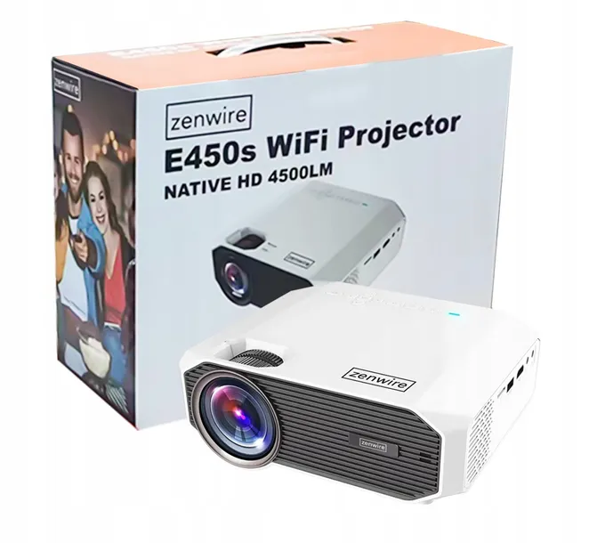 Mini Projektor z WiFi Przenośny Mały Rzutnik Full HD do Telefonu Smartfona
