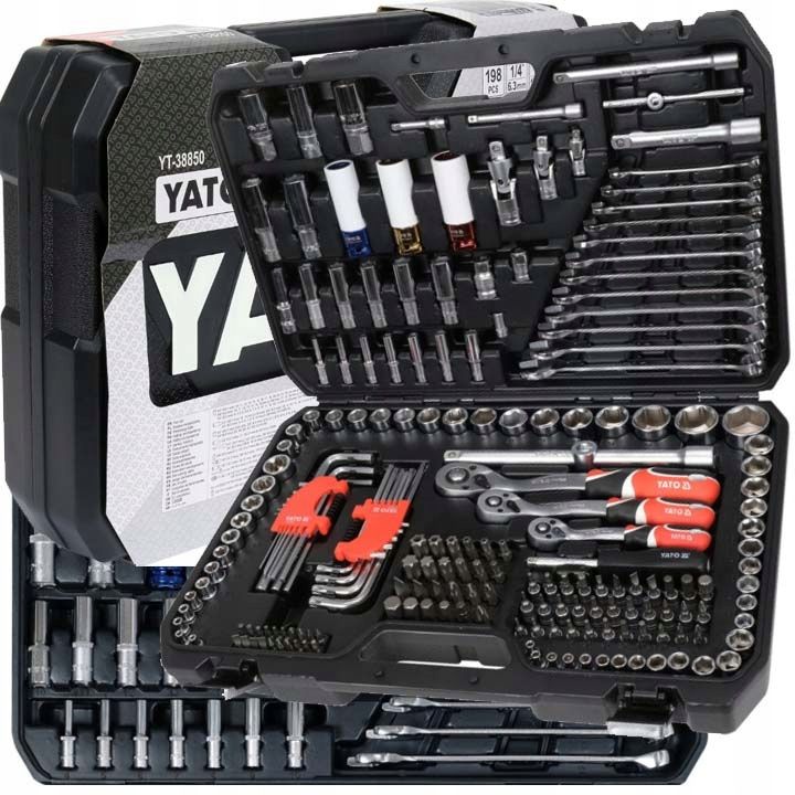 YATO ZESTAW NARZĘDZI NASADEK WALIZKA NARZĘDZIOWA 1/4