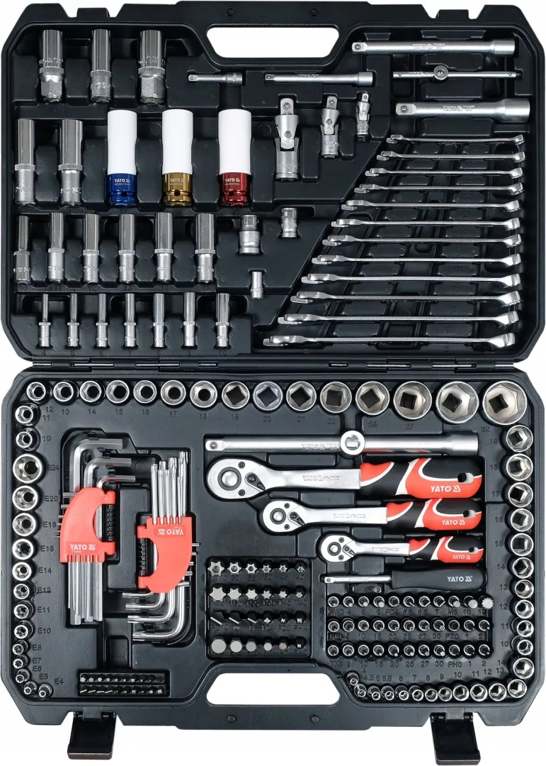 YATO ZESTAW NARZĘDZI NASADEK WALIZKA NARZĘDZIOWA 1/4