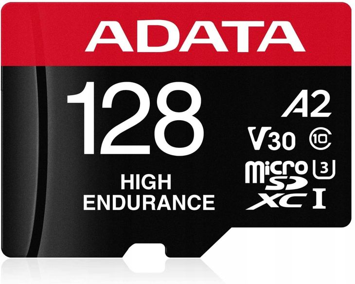 ﻿Karta Pamięci microSD 128 GB Adata High Endurance dla Rejestratorów i Kamer