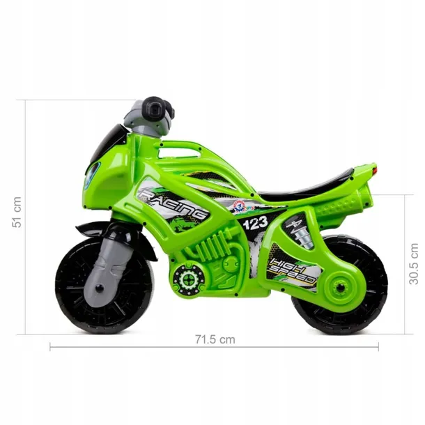 motocykl-zielony-waga-z-opakowaniem-4-kg