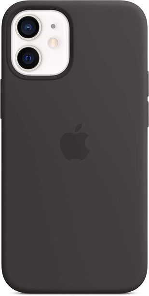 APPLE SILICONE CASE IPHONE 12 MINI Czarny-Zdjęcie-0