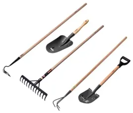 zestaw-5-motyka-grabie-spulchniacz-saperka-lopatka