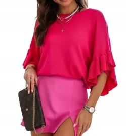 cocomore-bluzka-sweter-z-falbanka-rozowy-amarantowy