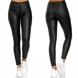 damskie-spodnie-modelujace-woskowane-skora-push-up