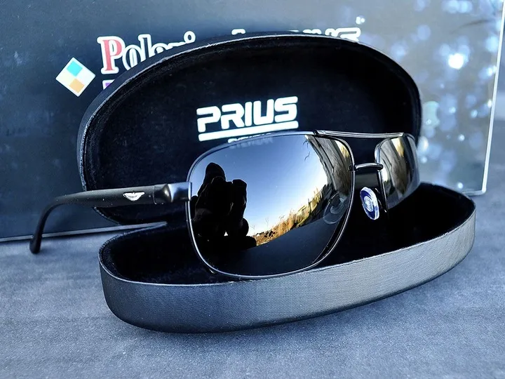 okulary-meskie-polaryzacyjne-aviator-fleks-etui-stan-nowy