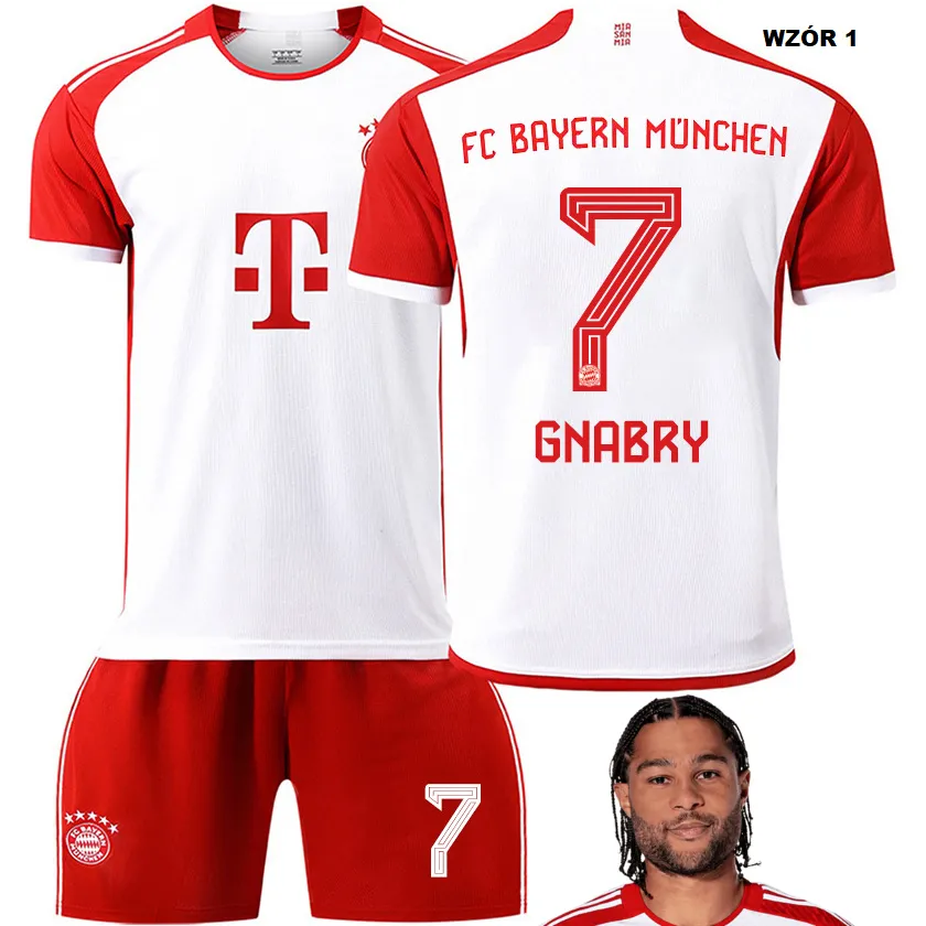 KOMPLET PIŁKARSKI SERGE GNABRY FC BAYERN MONACHIUM WZORY