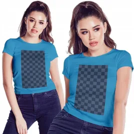 koszulka-damska-kobieca-t-shirt-unikalny-design-kratka-krata-xs-jakosc