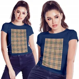koszulka-damska-kobieca-t-shirt-unikalny-design-kratka-krata-xl-jakosc