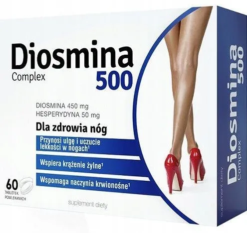 Colfarm Diosmina Complex 500 - Wygoda i lekkość dla Twoich nóg (60 tabletek)