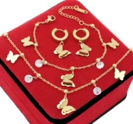 komplet-zloty-3-cz-motylki-stal-chirurgiczna